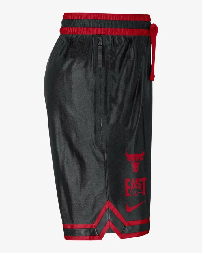 Men Nike Shorts Chicago Bulls Courtside University Redblackblack