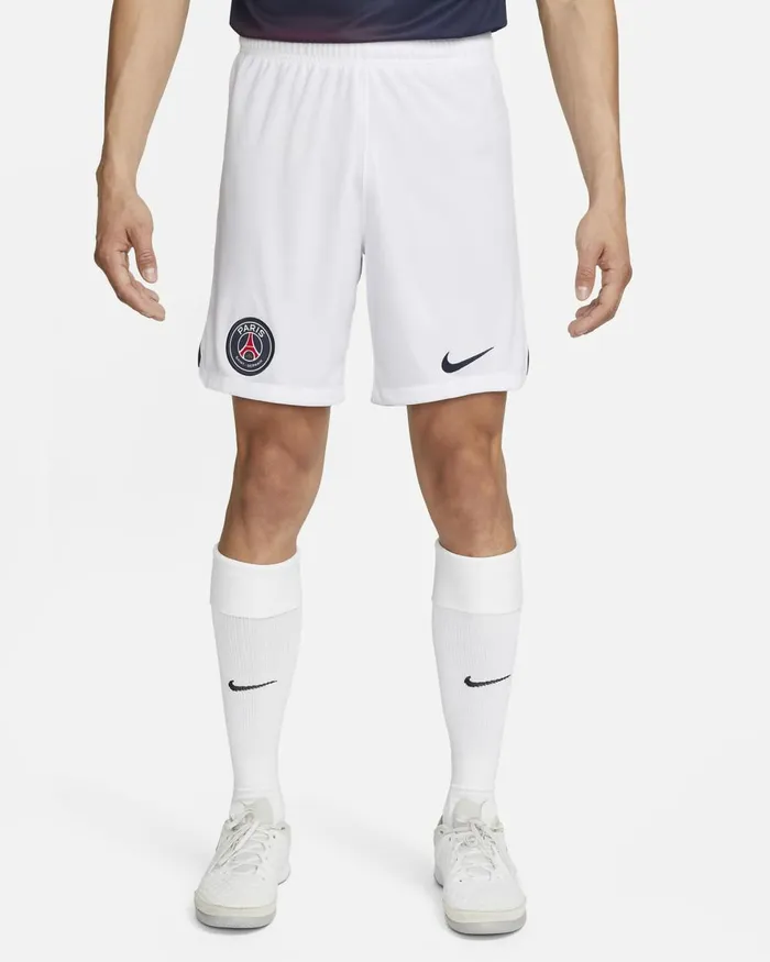 Men Nike Shorts Paris SaintGermain 202324 Stadium HomeAway Whitemidnight Navymidnight Navy
