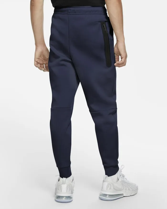 Men Nike Trousers And Tights Sportswear Tech Fleece Midnight Navyblack