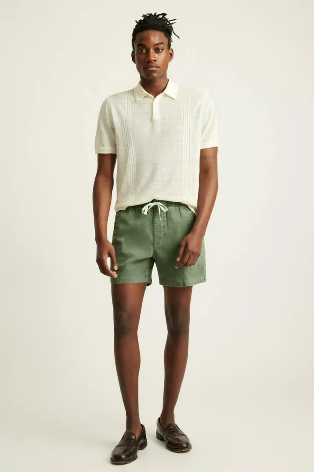 Men Nomad Short Moss Green Corduroy Bonobos Casual Shorts
