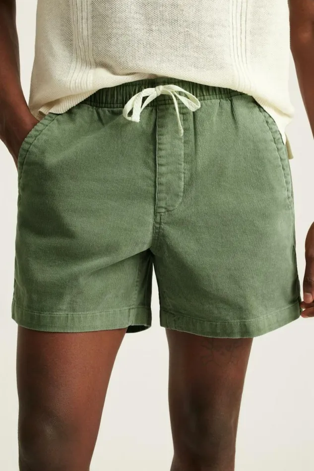 Men Nomad Short Moss Green Corduroy Bonobos Casual Shorts