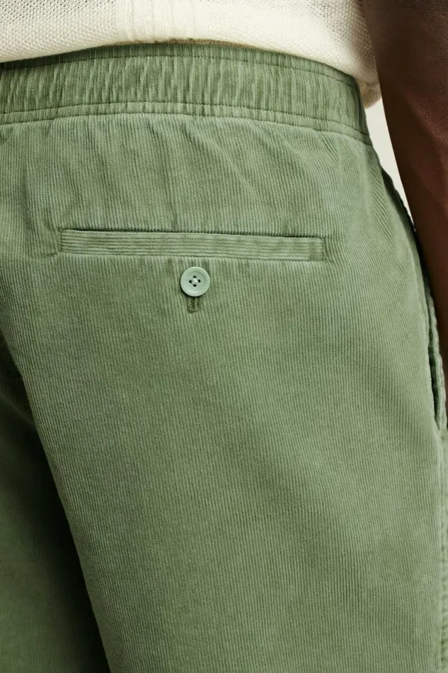 Men Nomad Short Moss Green Corduroy Bonobos Casual Shorts