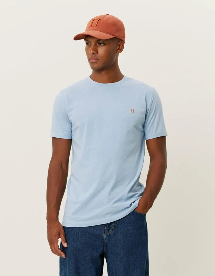 Men Norregaard TShirt 8211 Seasonal 8211 Bel Air Blue MelangeOrange Les Deux Tshirts