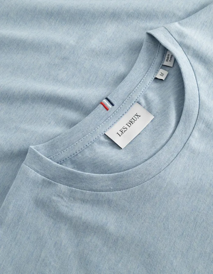 Men Norregaard TShirt 8211 Seasonal 8211 Bel Air Blue MelangeOrange Les Deux Tshirts