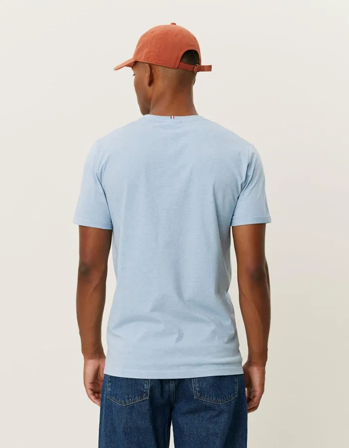 Men Norregaard TShirt 8211 Seasonal 8211 Bel Air Blue MelangeOrange Les Deux Tshirts