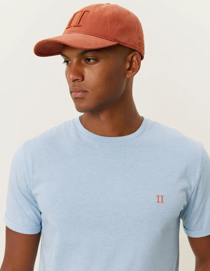 Men Norregaard TShirt 8211 Seasonal 8211 Bel Air Blue MelangeOrange Les Deux Tshirts