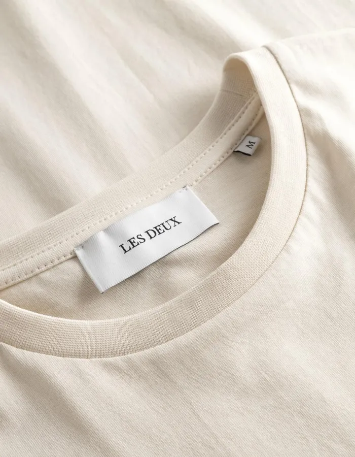 Men Norregaard Tonal TShirt 8211 Ivory Les Deux Tshirts