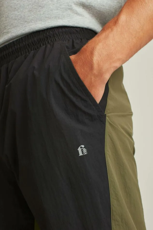 Men Nylon Windbreaker Pant Black Bonobos Joggers and Athleisure