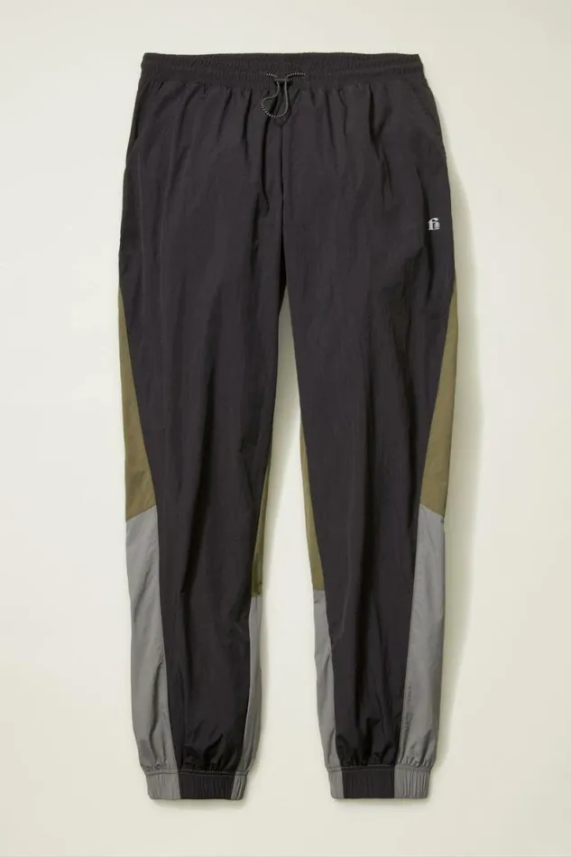 Men Nylon Windbreaker Pant Black Bonobos Joggers and Athleisure