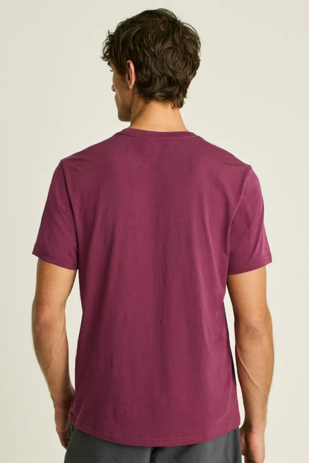 Men Organic Cotton Pocket Tee Burgundy Bonobos Short Sleeve Tees