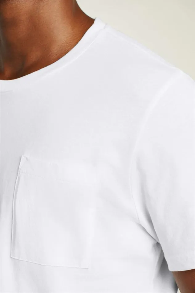 Men Organic Cotton Pocket Tee White Bonobos Short Sleeve Tees