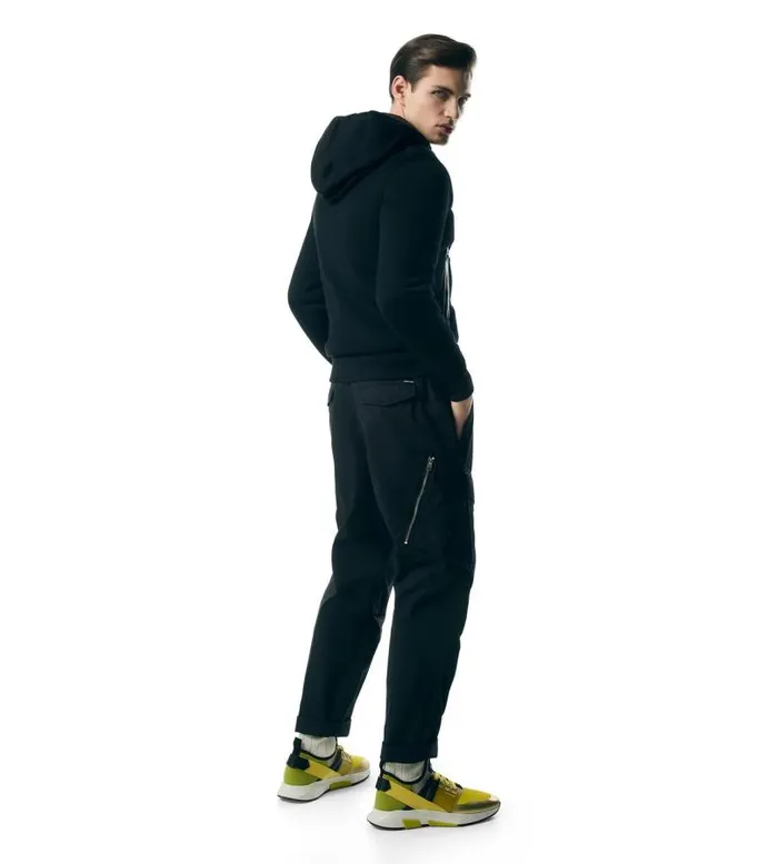 Men Outerwear Tom Ford Nylon Down Wool Cashmere Hoodie Black Men Outerwear Tom Ford Nylon Down Wool Cashmere Hoodie Black