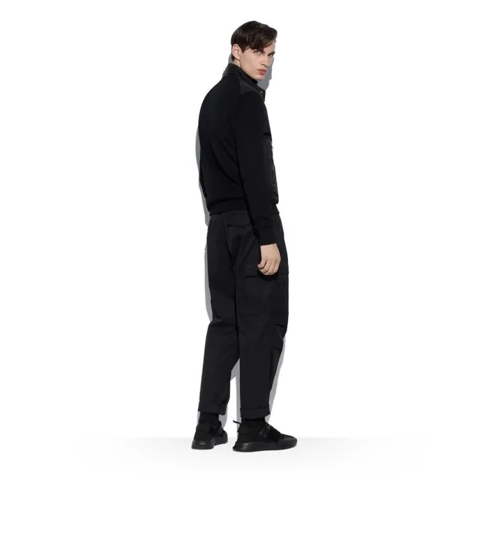 Men Outerwear Tom Ford Nylon Front Harrington Zip Through Black Men Outerwear Tom Ford Nylon Front Harrington Zip Through Black