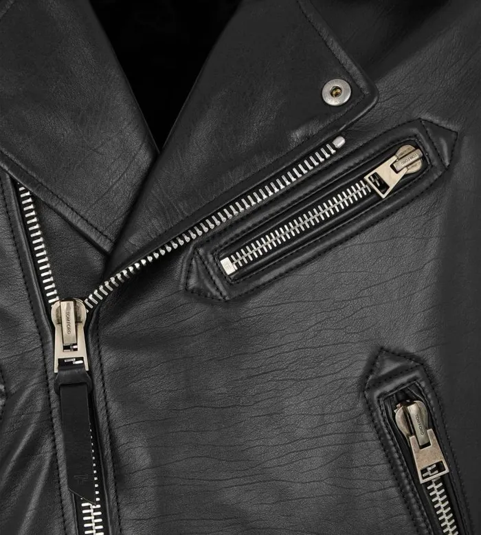 Men Outerwear Tom Ford Smooth Grain Asymmetric Biker Black Men Outerwear Tom Ford Smooth Grain Asymmetric Biker Black