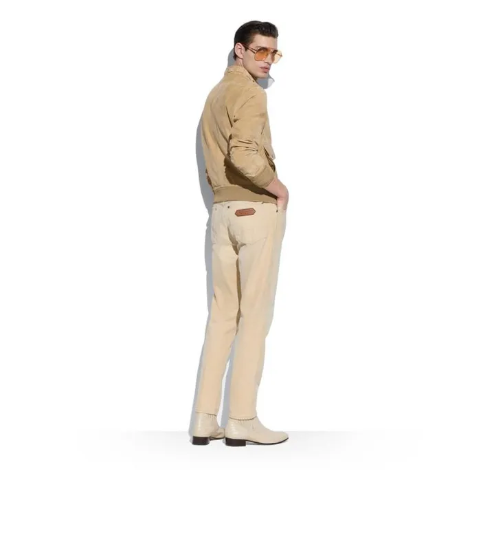 Men Outerwear Tom Ford Soft Suede 034Members Only034 Jacket Sand Men Outerwear Tom Ford Soft Suede 034Members Only034 Jacket Sand