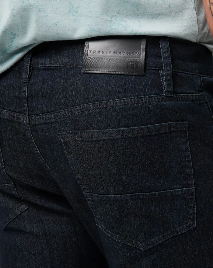 Men Pants TravisMathew LEGACY FEATHERWEIGHT JEANS Dark Denim