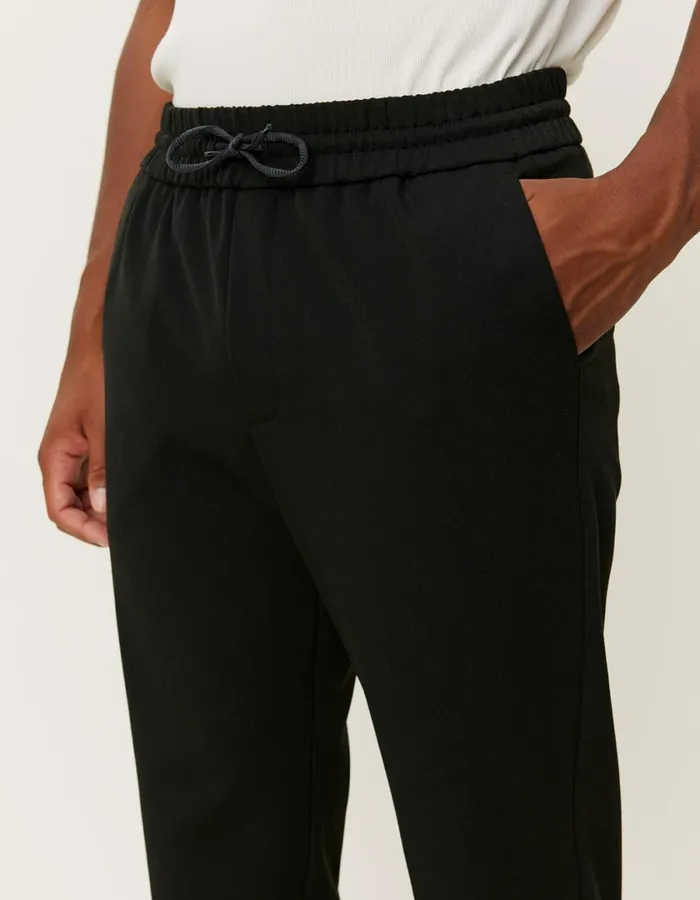 Men Patrick Drawstring Pants 8211 Black Les Deux Pants