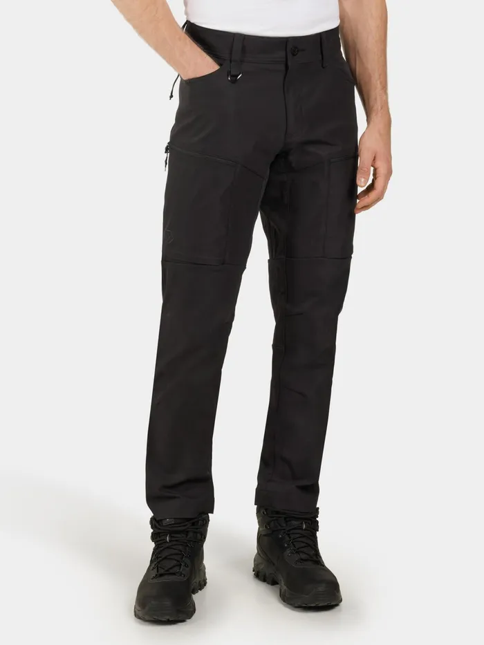 Men Pavo Pants Black Didriksons Walking Trousers