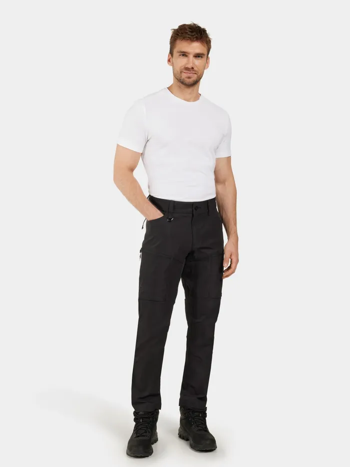 Men Pavo Pants Black Didriksons Walking Trousers