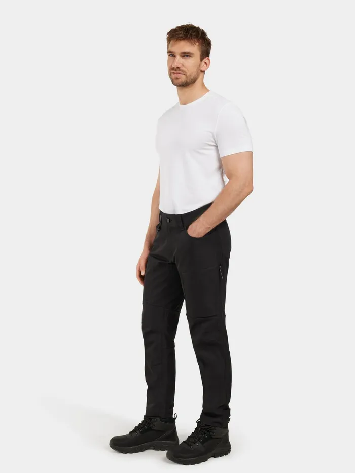 Men Pavo Pants Black Didriksons Walking Trousers
