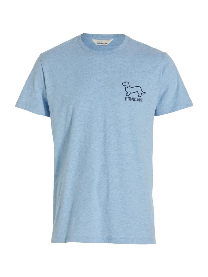 Men Penny Logo Tee Pale Blue Peter Alexander Tops