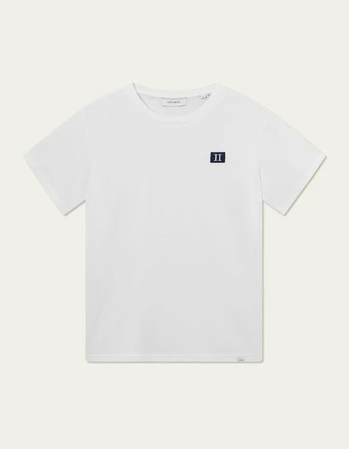 Men Piece Pique TShirt 8211 WhitePacific Ocean Les Deux Tshirts