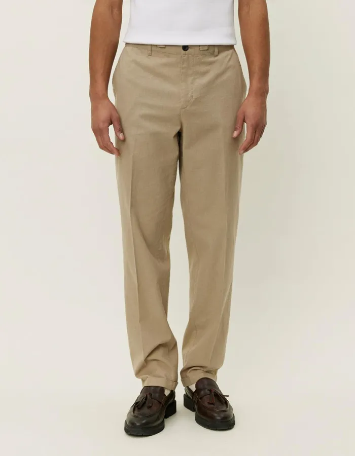 Men Pino CottonLinen Pants 8211 Dark Sand Les Deux Pants