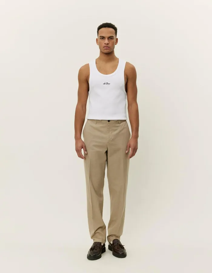 Men Pino CottonLinen Pants 8211 Dark Sand Les Deux Pants
