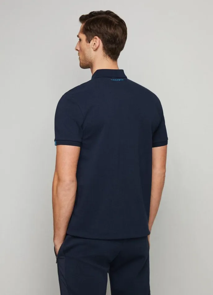 Men Polo Shirts Hackett London Aston Martin Classic Fit Polo Shirt Navy