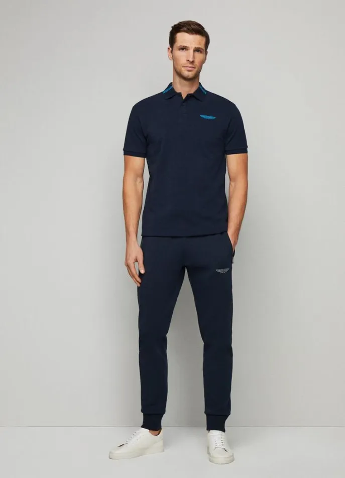 Men Polo Shirts Hackett London Aston Martin Classic Fit Polo Shirt Navy