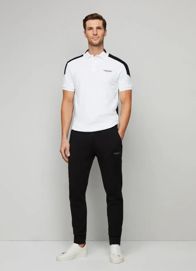 Men Polo Shirts Hackett London Aston Martin Classic Fit Polo White