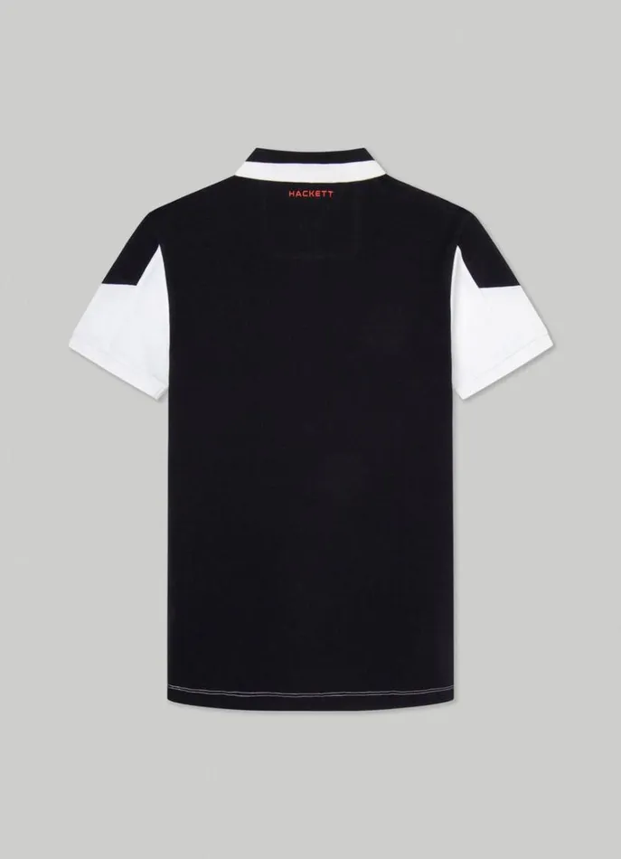 Men Polo Shirts Hackett London Aston Martin Classic Fit Polo White