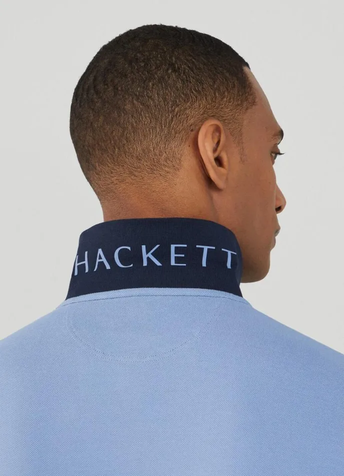 Men Polo Shirts Hackett London Classic Fit Heritage Polo Navy
