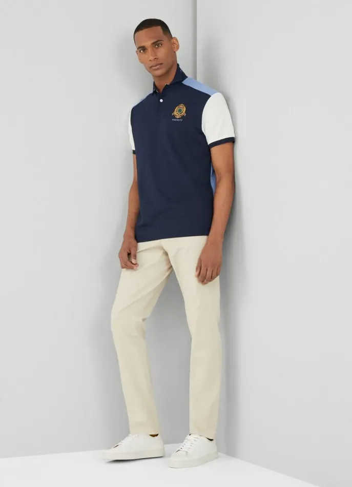 Men Polo Shirts Hackett London Classic Fit Heritage Polo Navy