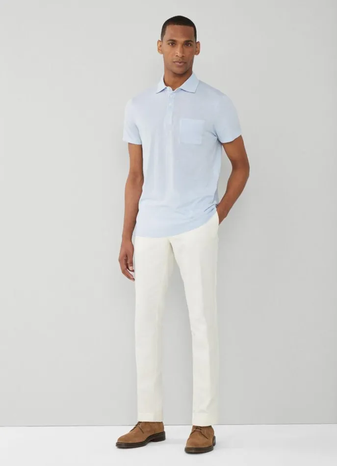 Men Polo Shirts Hackett London Classic Fit Knit Polo Heather