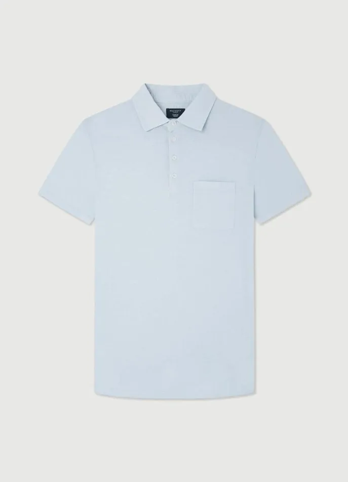 Men Polo Shirts Hackett London Classic Fit Knit Polo Heather
