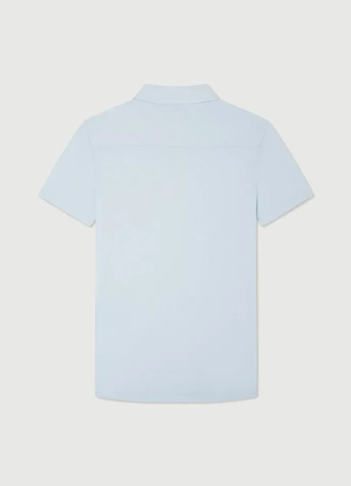 Men Polo Shirts Hackett London Classic Fit Knit Polo Heather