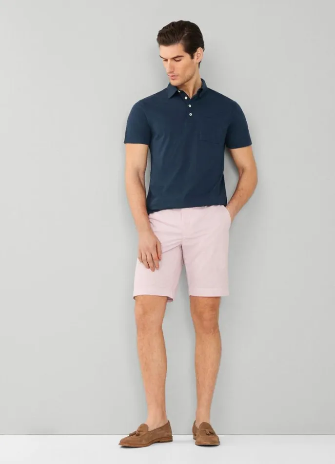 Men Polo Shirts Hackett London Classic Fit Knit Polo Navy