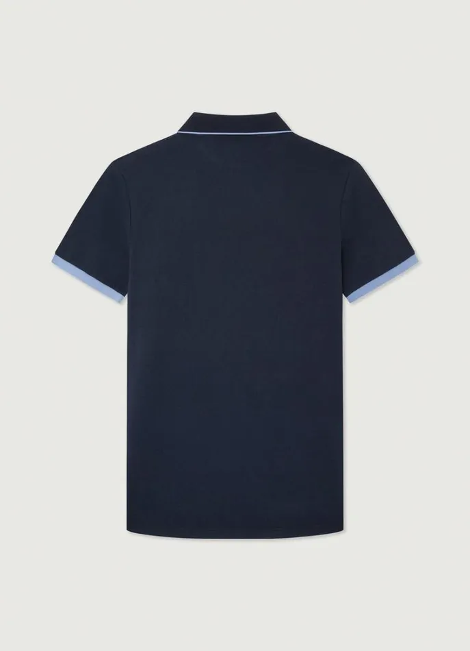 Men Polo Shirts Hackett London Classic Fit Piqu Heritage Polo Navy
