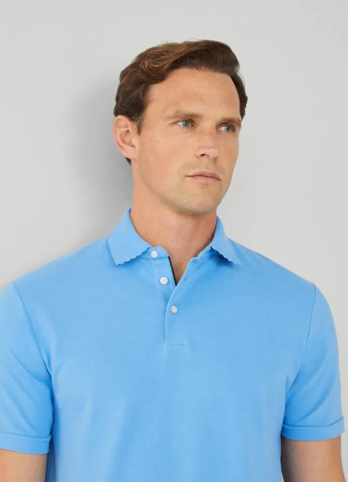 Men Polo Shirts Hackett London Classic Fit Piqu Polo Marina