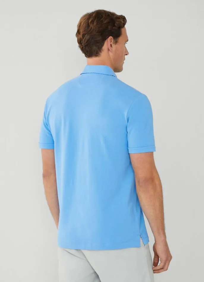 Men Polo Shirts Hackett London Classic Fit Piqu Polo Marina