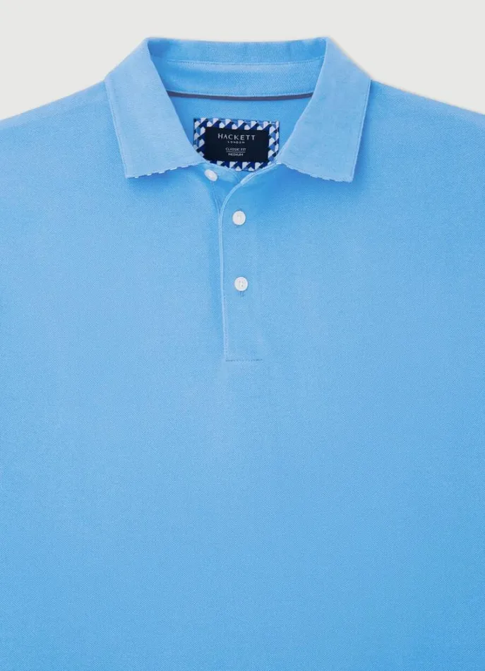 Men Polo Shirts Hackett London Classic Fit Piqu Polo Marina