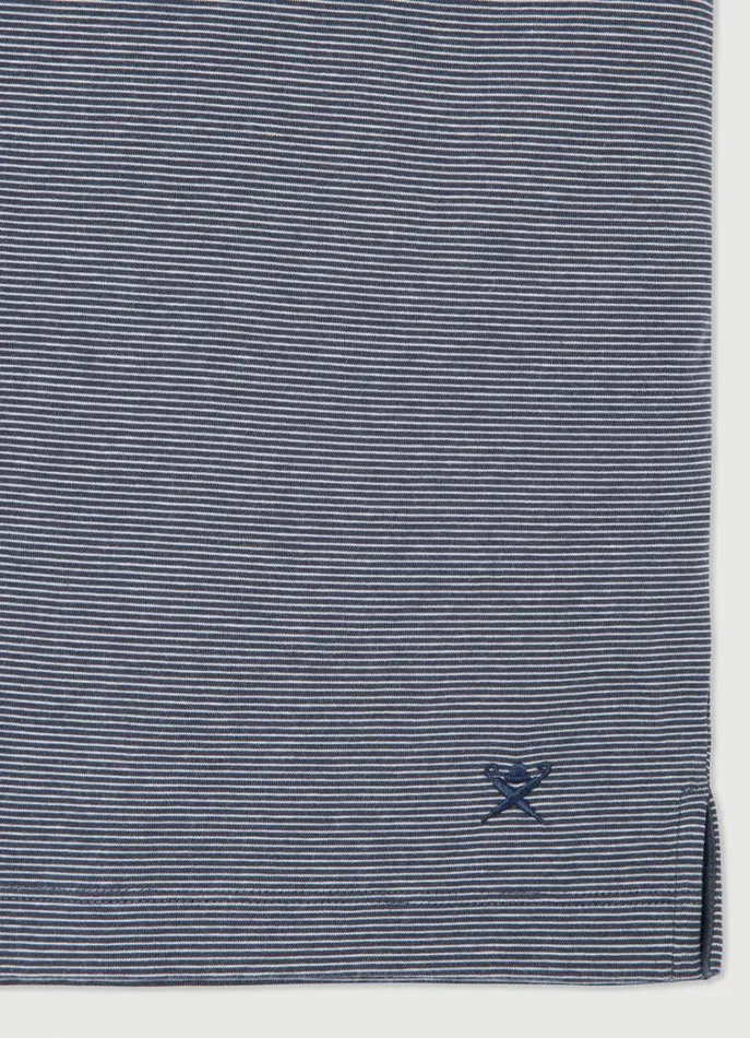 Men Polo Shirts Hackett London Classic Fit Striped Polo Navy