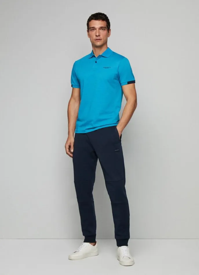 Men Polo Shirts Hackett London Hackett Sport Slim Fit Polo Hypa Blue