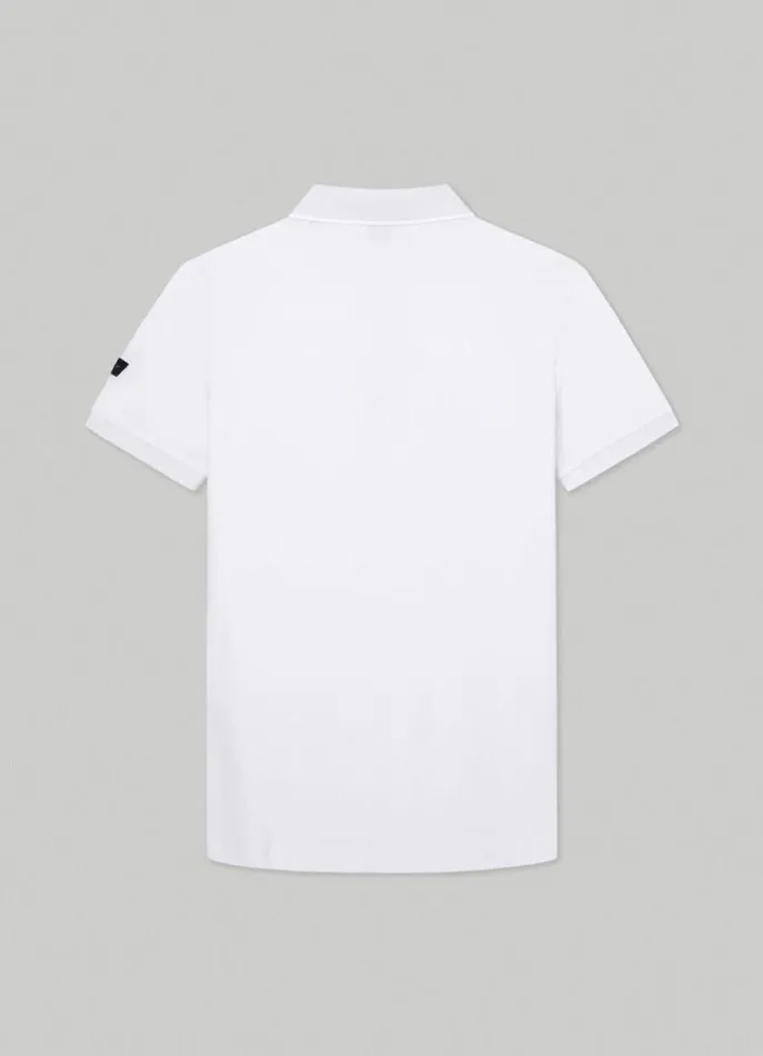 Men Polo Shirts Hackett London Hackett Sport Slim Fit Polo White