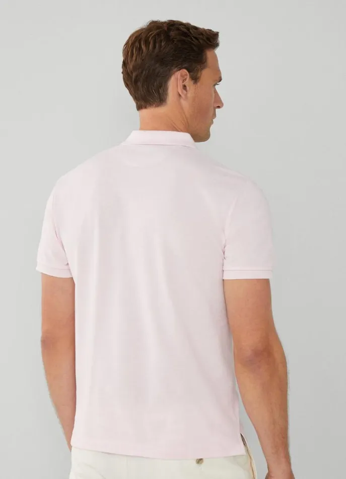 Men Polo Shirts Hackett London Slim Fit Pique Polo Shirt College Pink