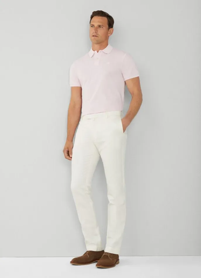 Men Polo Shirts Hackett London Slim Fit Pique Polo Shirt College Pink