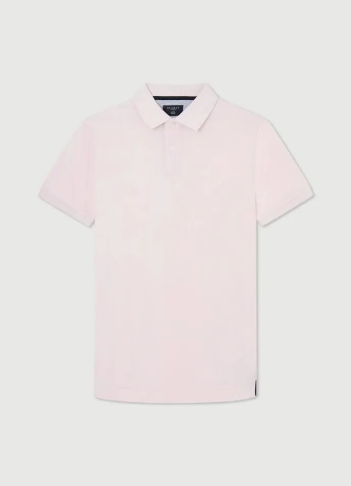 Men Polo Shirts Hackett London Slim Fit Pique Polo Shirt College Pink