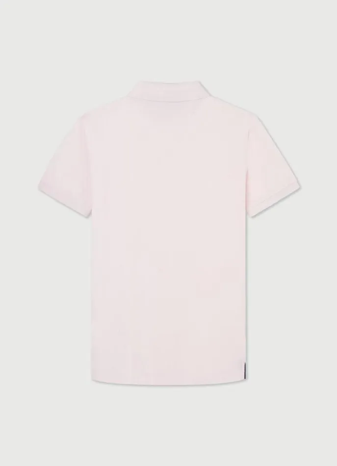 Men Polo Shirts Hackett London Slim Fit Pique Polo Shirt College Pink