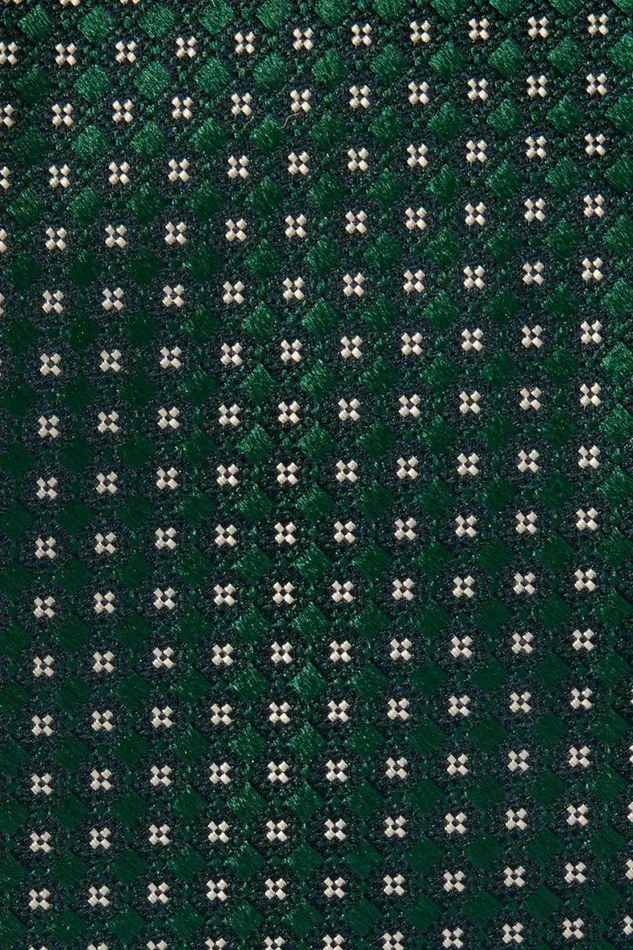 Men Premium Necktie Green June Bug Geo Bonobos Ties and Pocket Squares